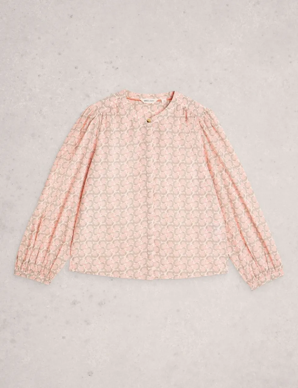 Pure Cotton Printed Button Through Blouse