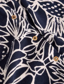 Pure Cotton Printed Button Front Cardigan