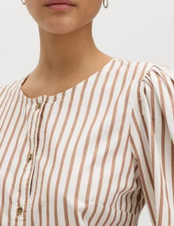 Pure Cotton Printed Button Through Blouse