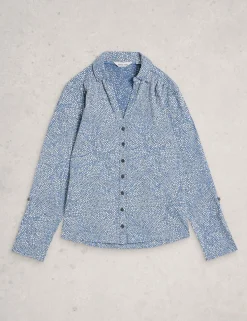 Pure Cotton Printed Collared Shirt