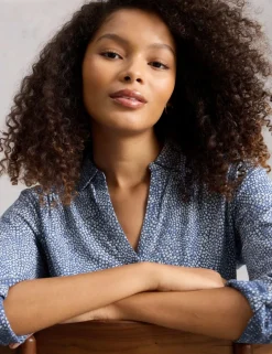 Pure Cotton Printed Collared Shirt