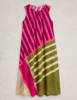 Pure Cotton Printed Midaxi Shift Dress