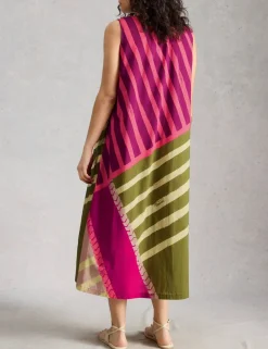 Pure Cotton Printed Midaxi Shift Dress