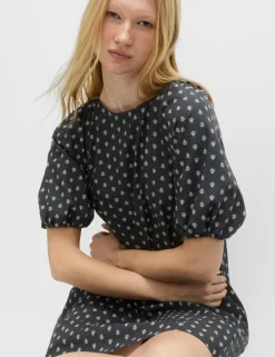 Pure Cotton Printed Mini Relaxed Smock Dress