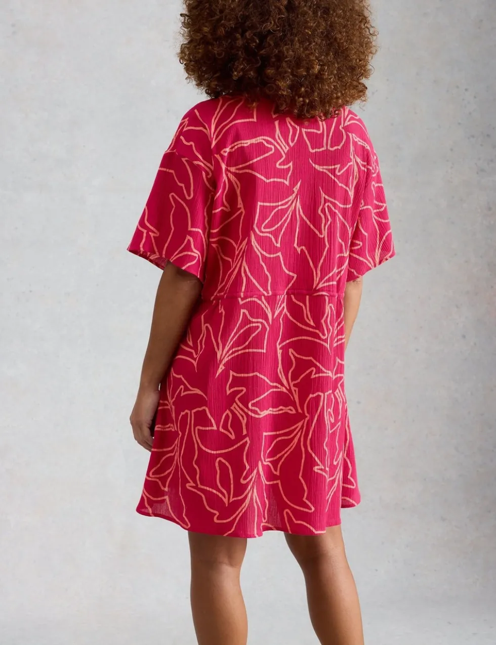 Pure Cotton Printed Mini Beach Dress