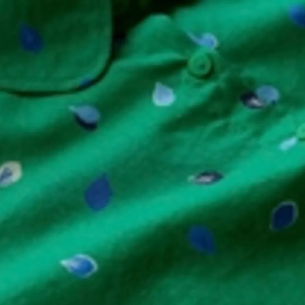 Pure Cotton Printed Peter Pan Collar Shirt