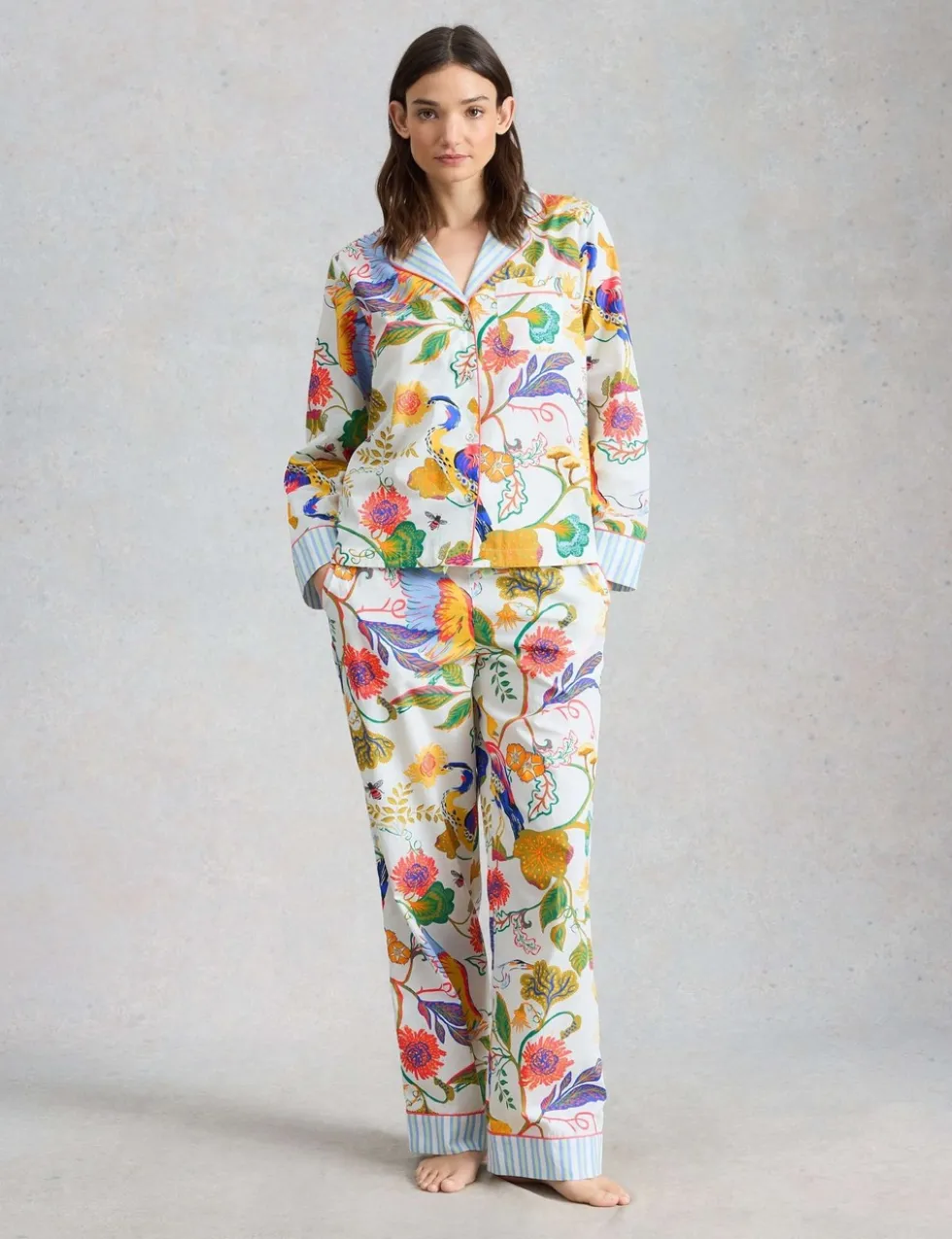 Pure Cotton Printed Pyjama Top
