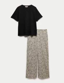 Pure Cotton Printed Pyjama Set