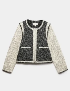 Pure Cotton Printed Quilted Jacket