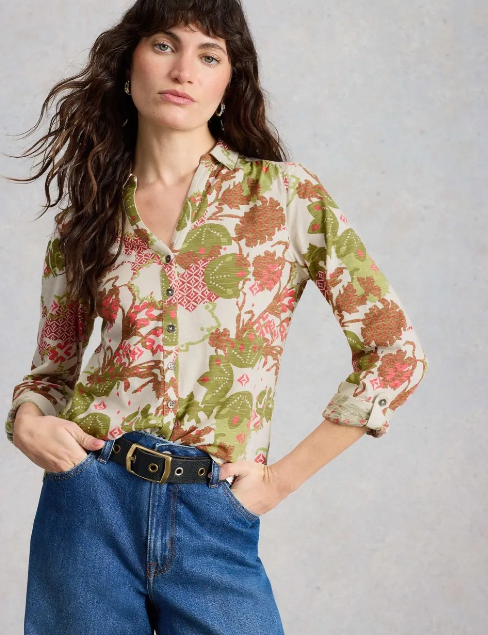 Pure Cotton Printed Shirt