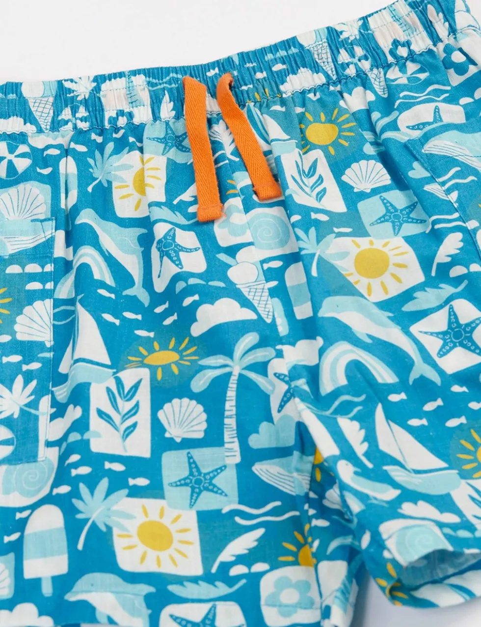 Pure Cotton Printed Shorts (2-10 Yrs)