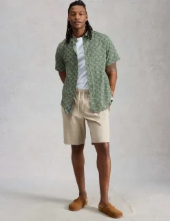 Pure Cotton Printed Short Sleeve Shirt