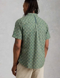 Pure Cotton Printed Short Sleeve Shirt