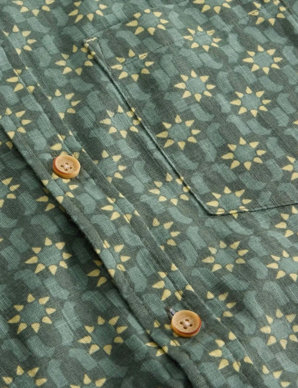 Pure Cotton Printed Short Sleeve Shirt