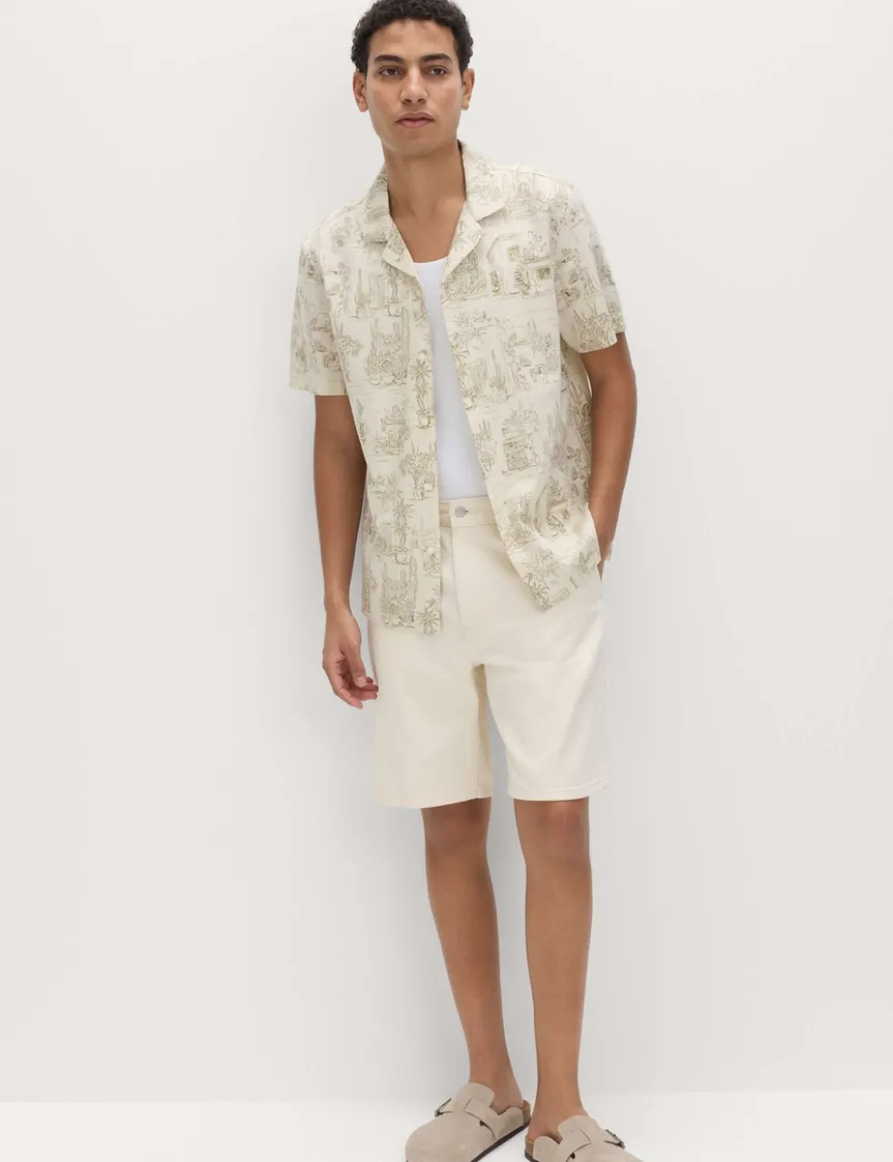 Pure Cotton Printed Short Sleeve Shirt