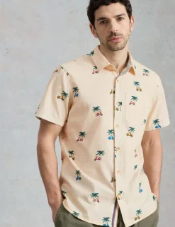 Pure Cotton Printed Short Sleeve Shirt