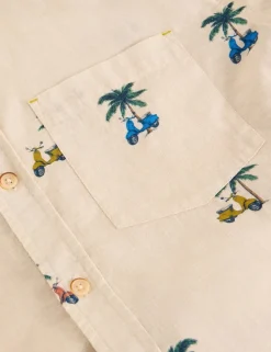 Pure Cotton Printed Short Sleeve Shirt