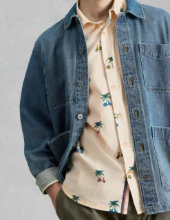 Pure Cotton Printed Short Sleeve Shirt