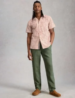 Pure Cotton Printed Short Sleeve Shirt