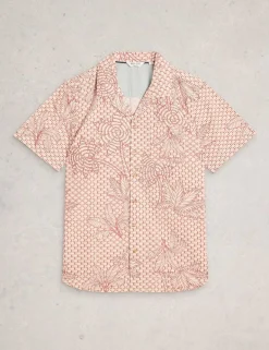 Pure Cotton Printed Short Sleeve Shirt
