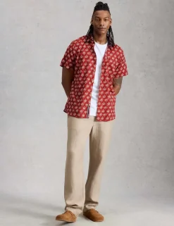 Pure Cotton Printed Short Sleeve Shirt