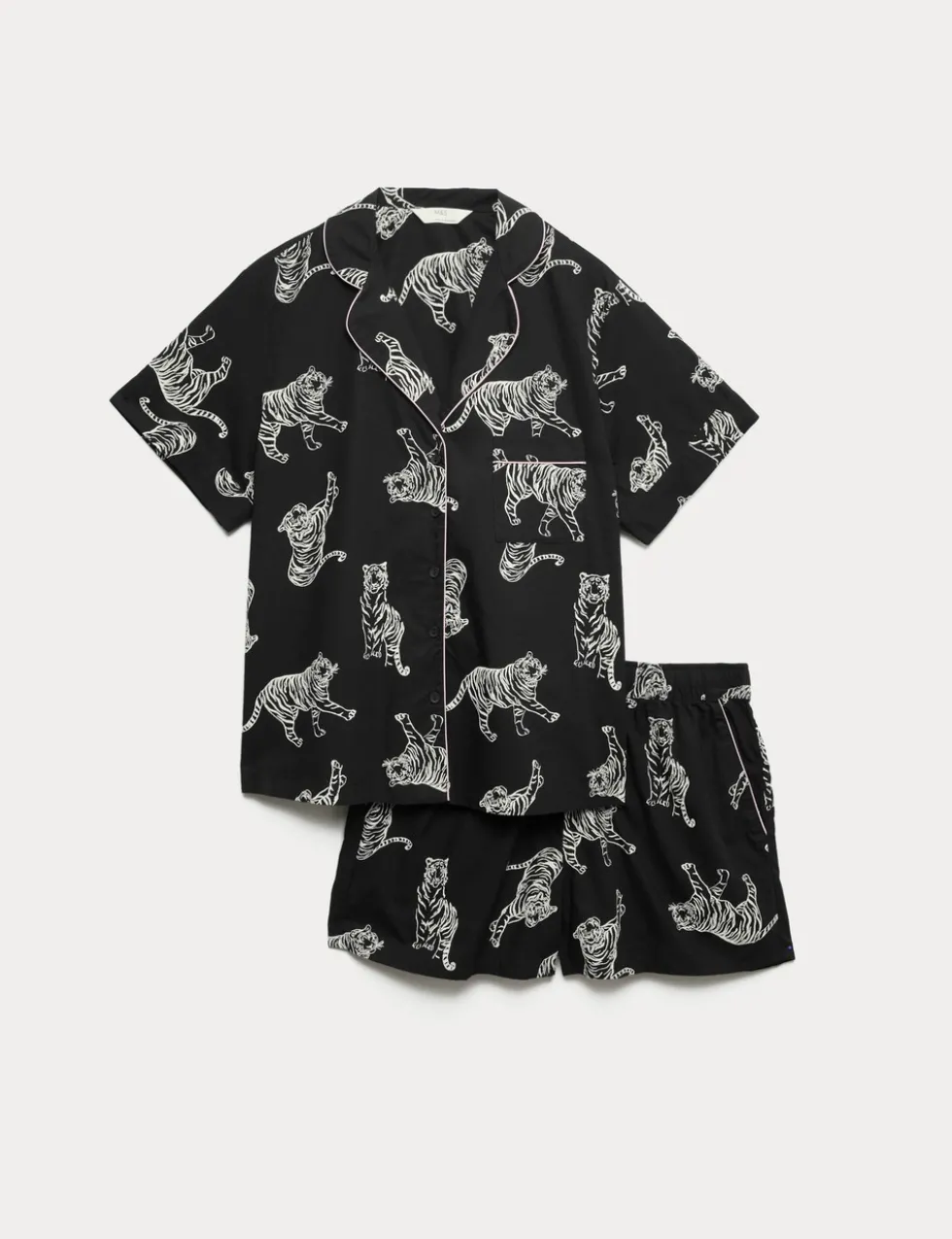 Pure Cotton Printed Shortie Set