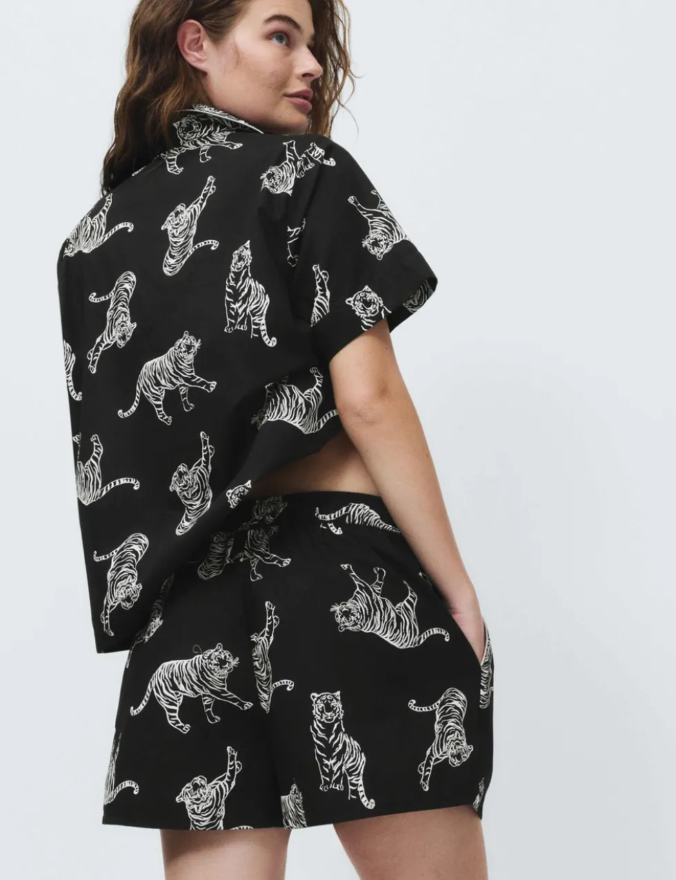 Pure Cotton Printed Shortie Set