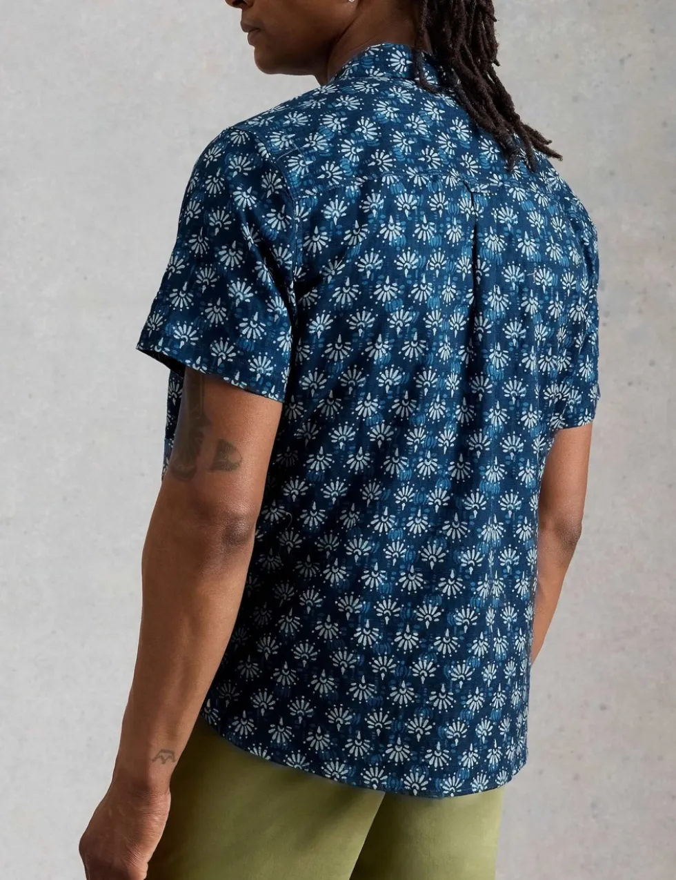Pure Cotton Printed Short Sleeve Shirt