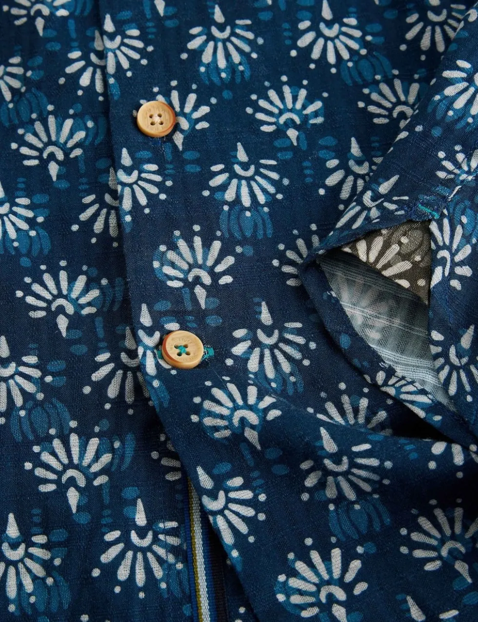 Pure Cotton Printed Short Sleeve Shirt