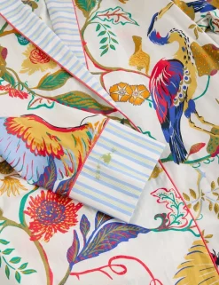 Pure Cotton Printed Tie Robe