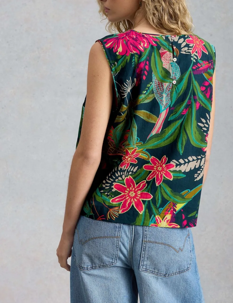 Pure Cotton Printed Vest