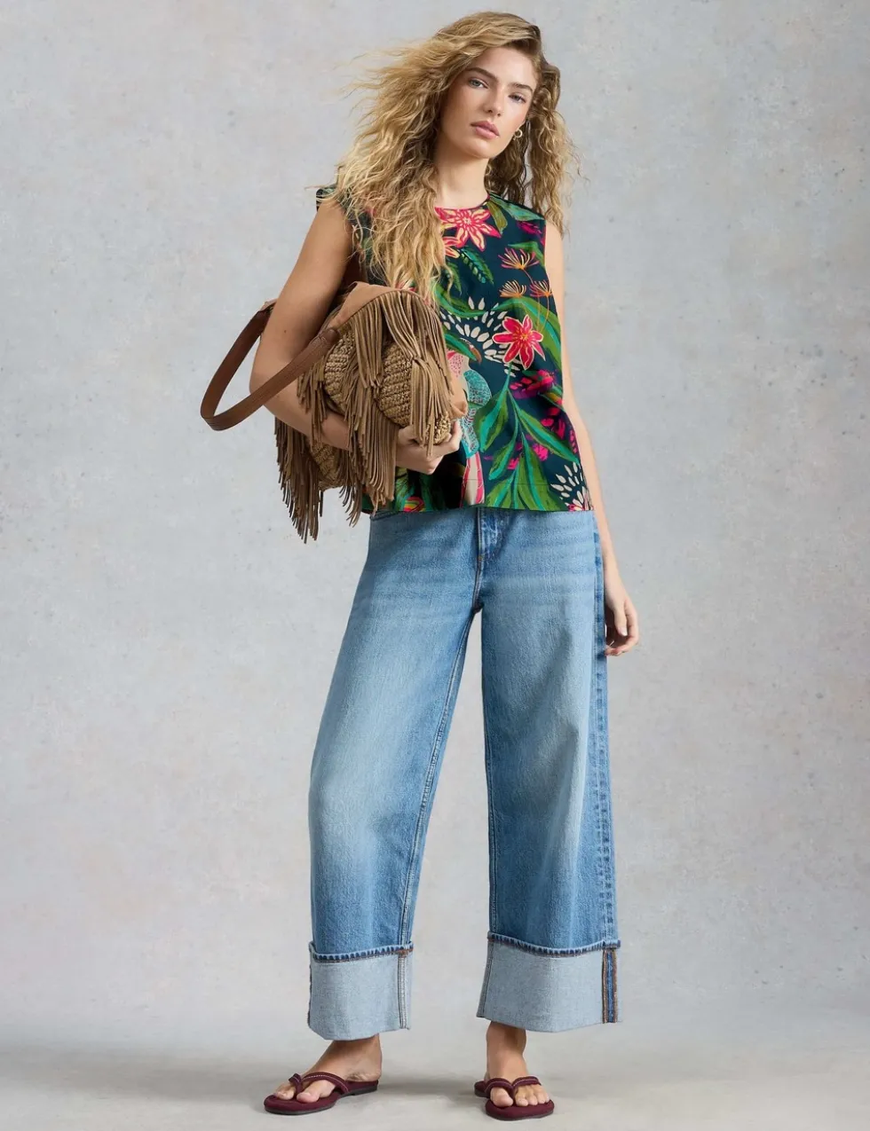 Pure Cotton Printed Vest