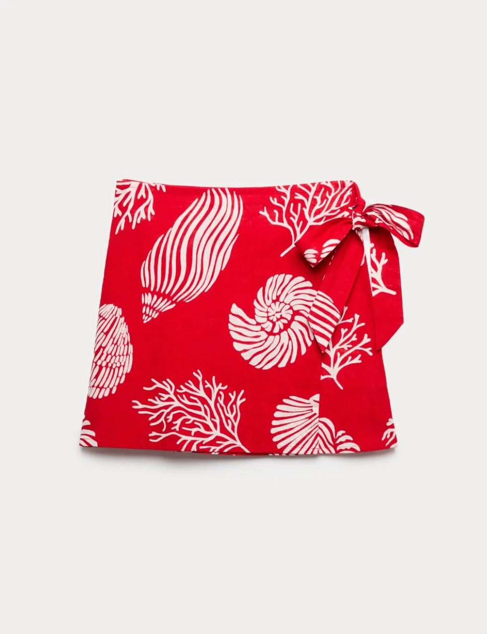 Pure Cotton Printed Wrap Mini Beach Skirt