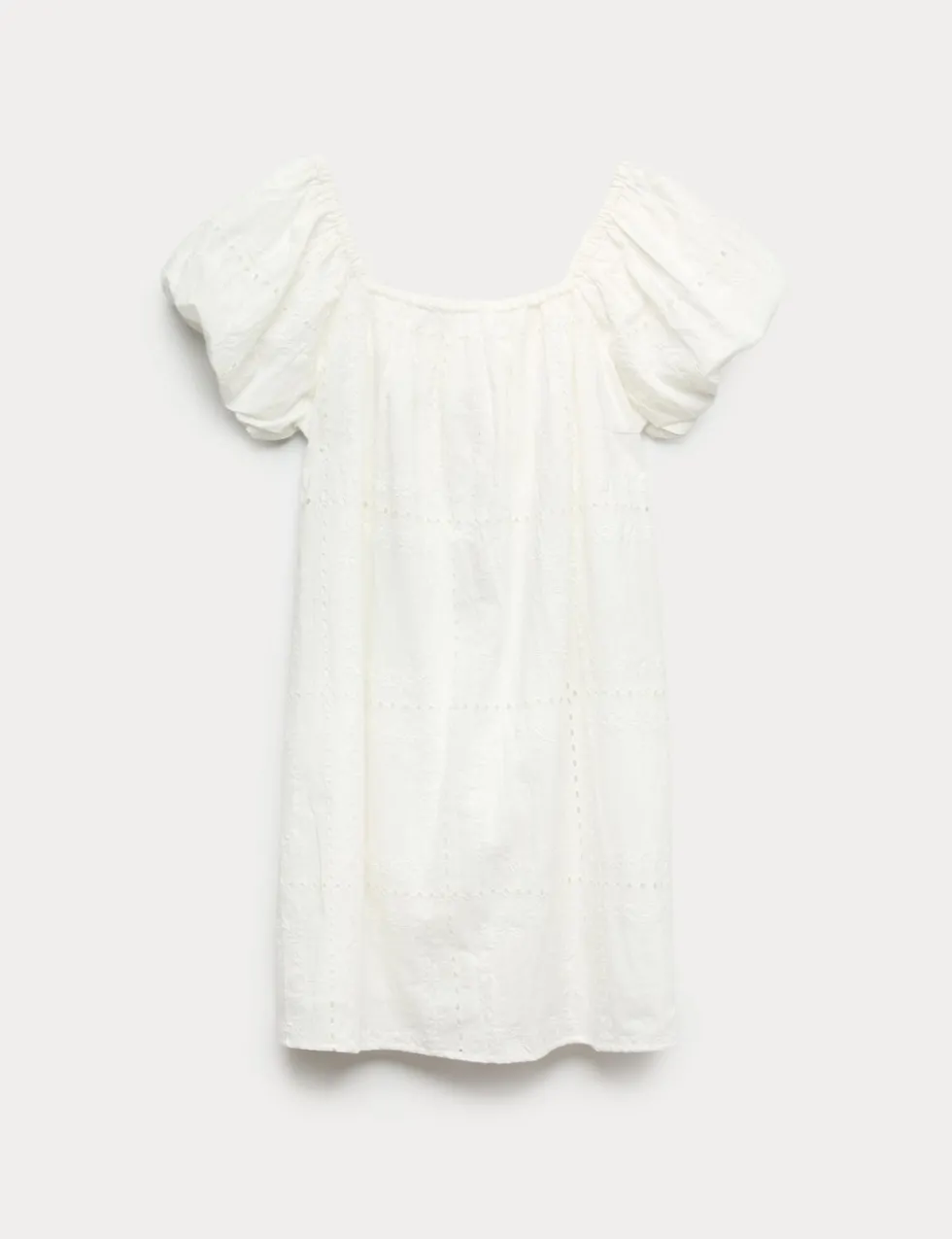 Pure Cotton Puff Sleeve Mini Dress (6-16 Yrs)
