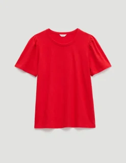 Pure Cotton Puff Sleeve T-Shirt