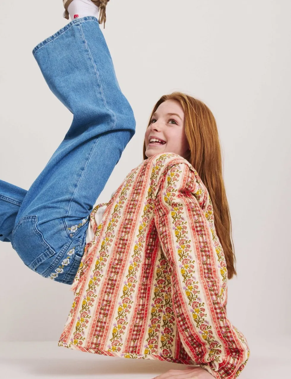 Pure Cotton Quilted Floral Jacket (6-16 Yrs)