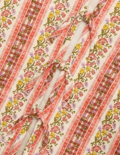 Pure Cotton Quilted Floral Jacket (6-16 Yrs)