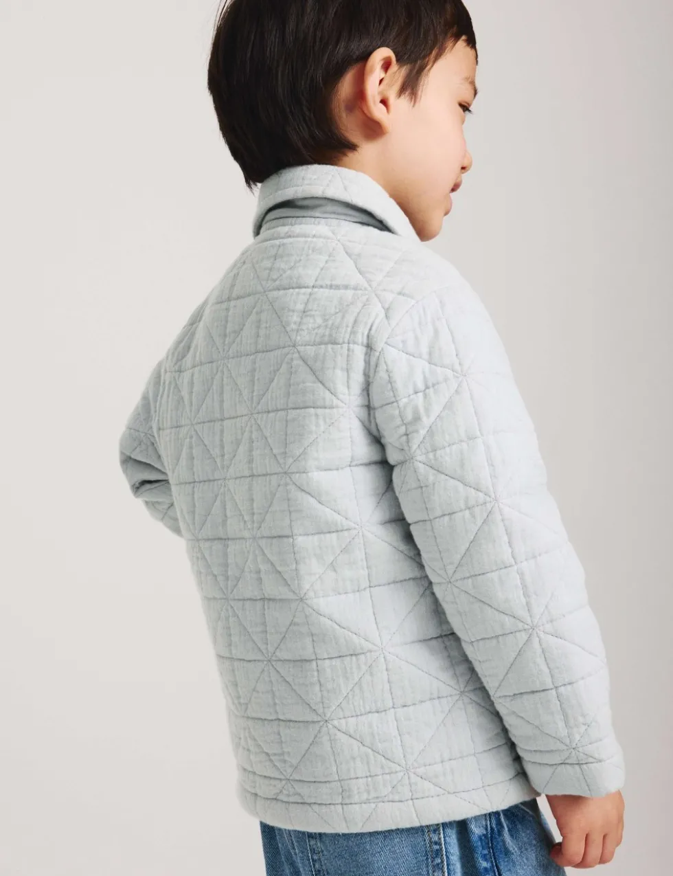 Pure Cotton Quilted Jacket (2-8 Yrs)
