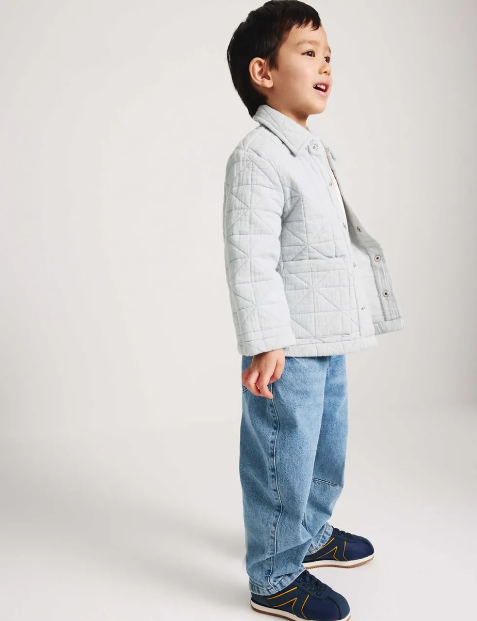 Pure Cotton Quilted Jacket (2-8 Yrs)