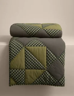 Pure Cotton Quilted Patchwork Bedspread