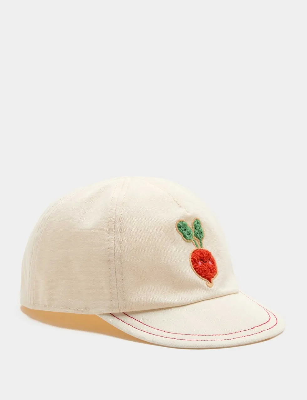Pure Cotton Radish Badge Cap (0-36 Mths)