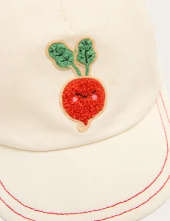 Pure Cotton Radish Badge Cap (0-36 Mths)