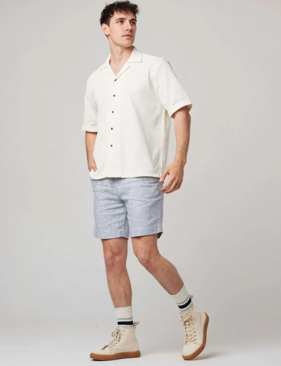 Pure Cotton Revere Collar Shirt