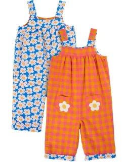 Pure Cotton Reversible Dungarees (3 Mths-5 Yrs)
