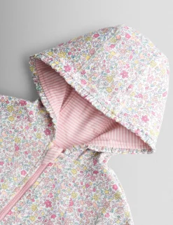 Pure Cotton Reversible Floral Bunny Hoodie (6 Mths - 7 Yrs)