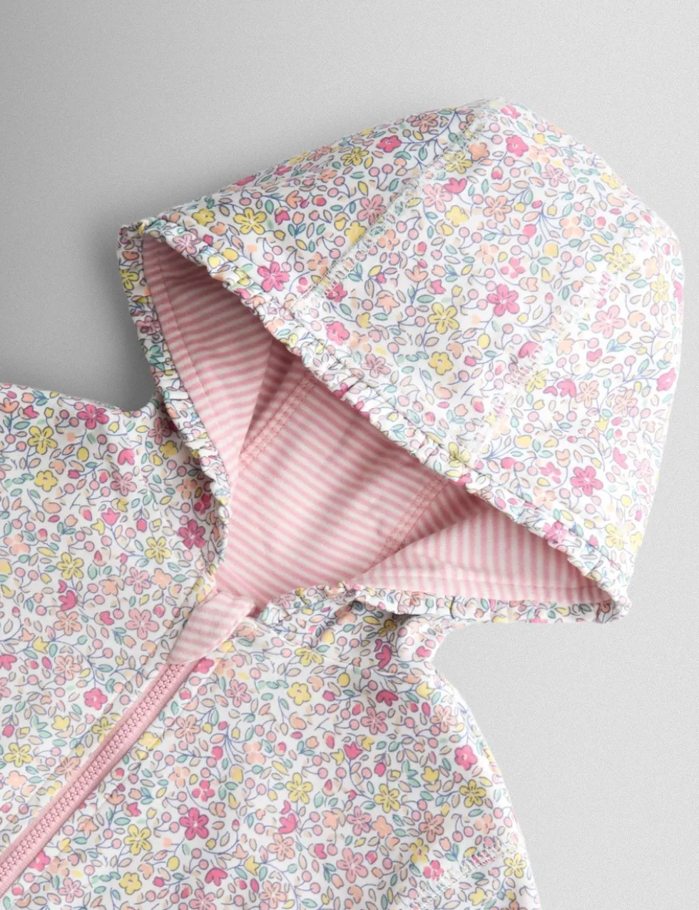 Pure Cotton Reversible Floral Bunny Hoodie (6 Mths - 7 Yrs)