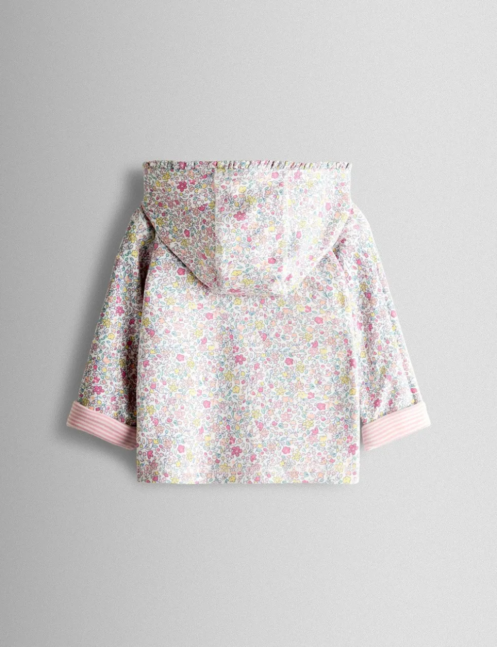 Pure Cotton Reversible Floral Bunny Hoodie (6 Mths - 7 Yrs)