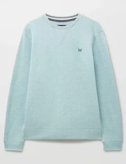 Pure Cotton Ribbed Crew Neck Jumper
