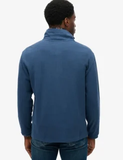 Pure Cotton Ribbed Half Zip Jumper