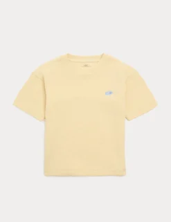 Pure Cotton Ribbed T-Shirt (2-8 Yrs)